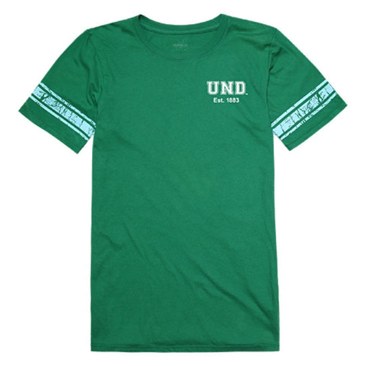UND University of North Dakota Fighting Hawks Womens Practice Tee T-Shirt Kelly-Campus-Wardrobe