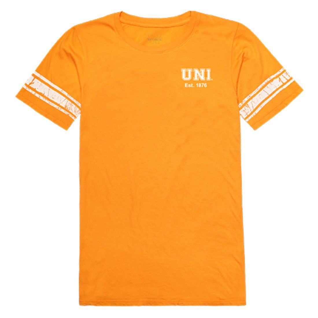 UNI University of Northern Iowa Panthers Womens Practice Tee T-Shirt Gold-Campus-Wardrobe