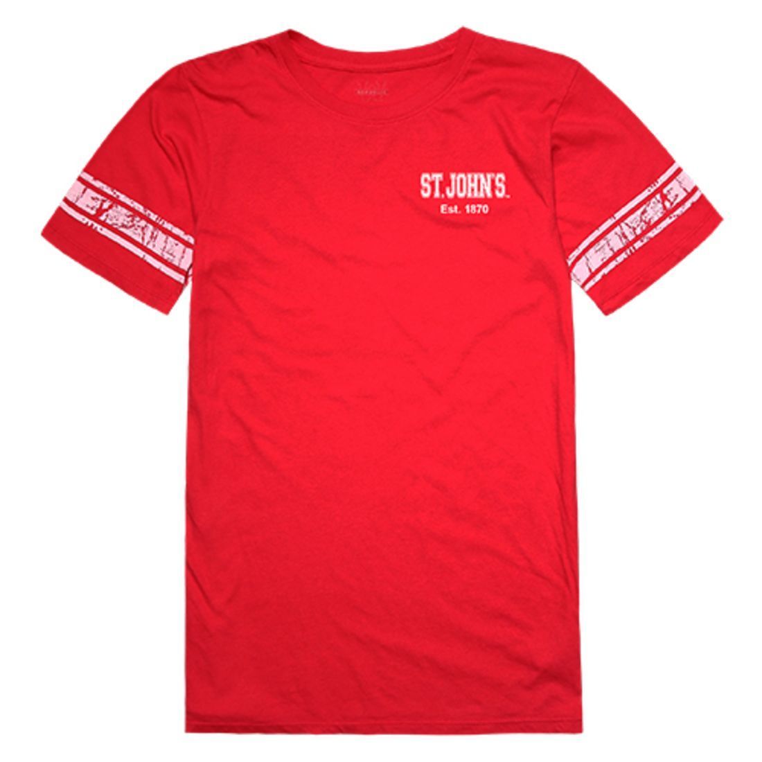 St. John's University Red Storm Womens Practice Tee T-Shirt Red-Campus-Wardrobe