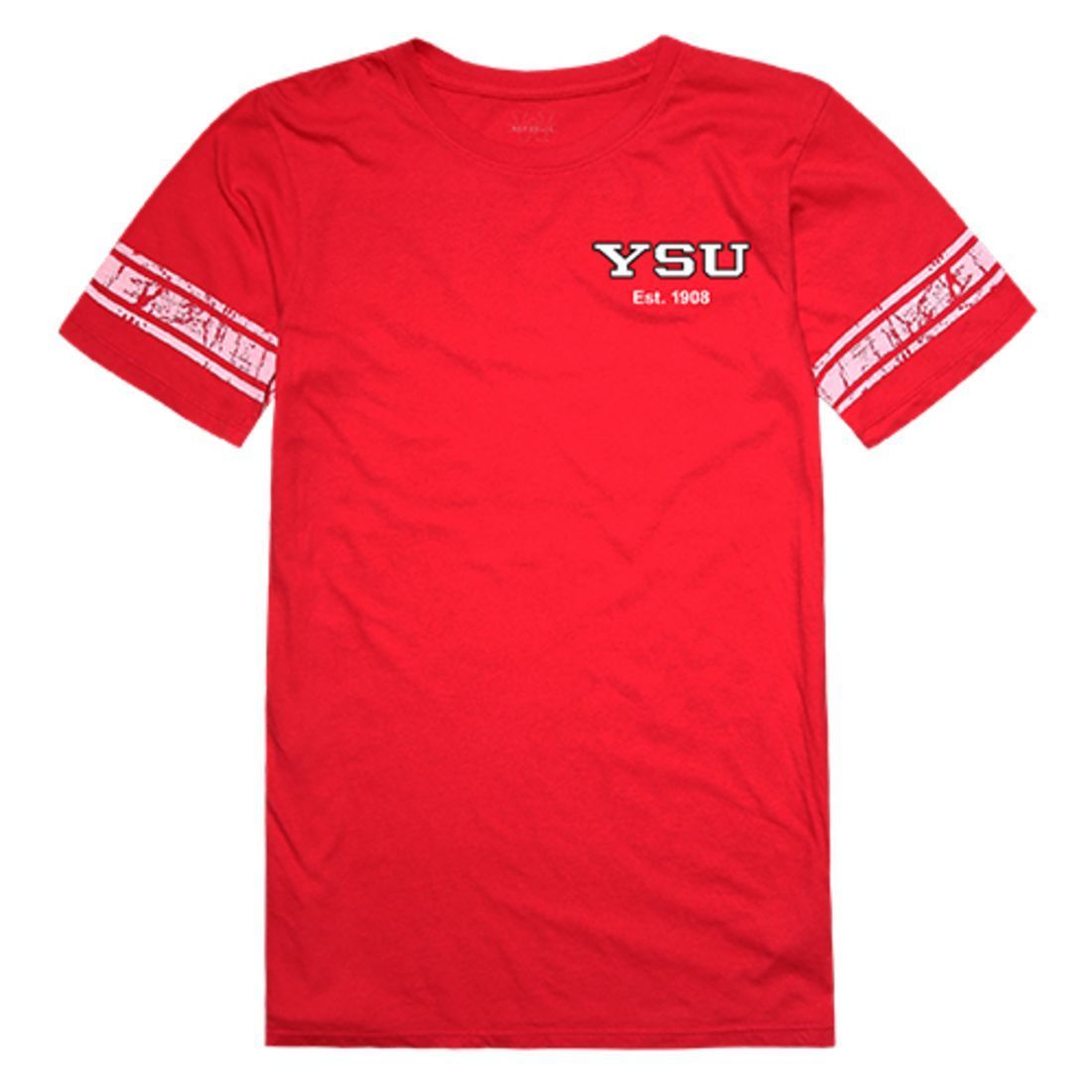 YSU Youngstown State University Penguins Womens Practice Tee T-Shirt Red-Campus-Wardrobe