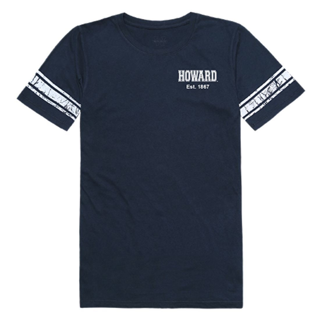 Howard University Bison Womens Practice Tee T-Shirt Navy-Campus-Wardrobe