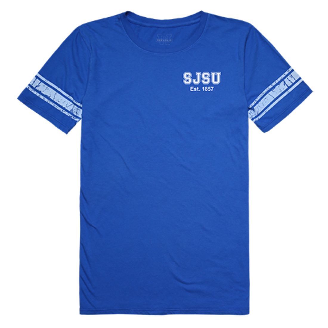 SJSU San Jose State University Spartans Womens Practice Tee T-Shirt Royal-Campus-Wardrobe