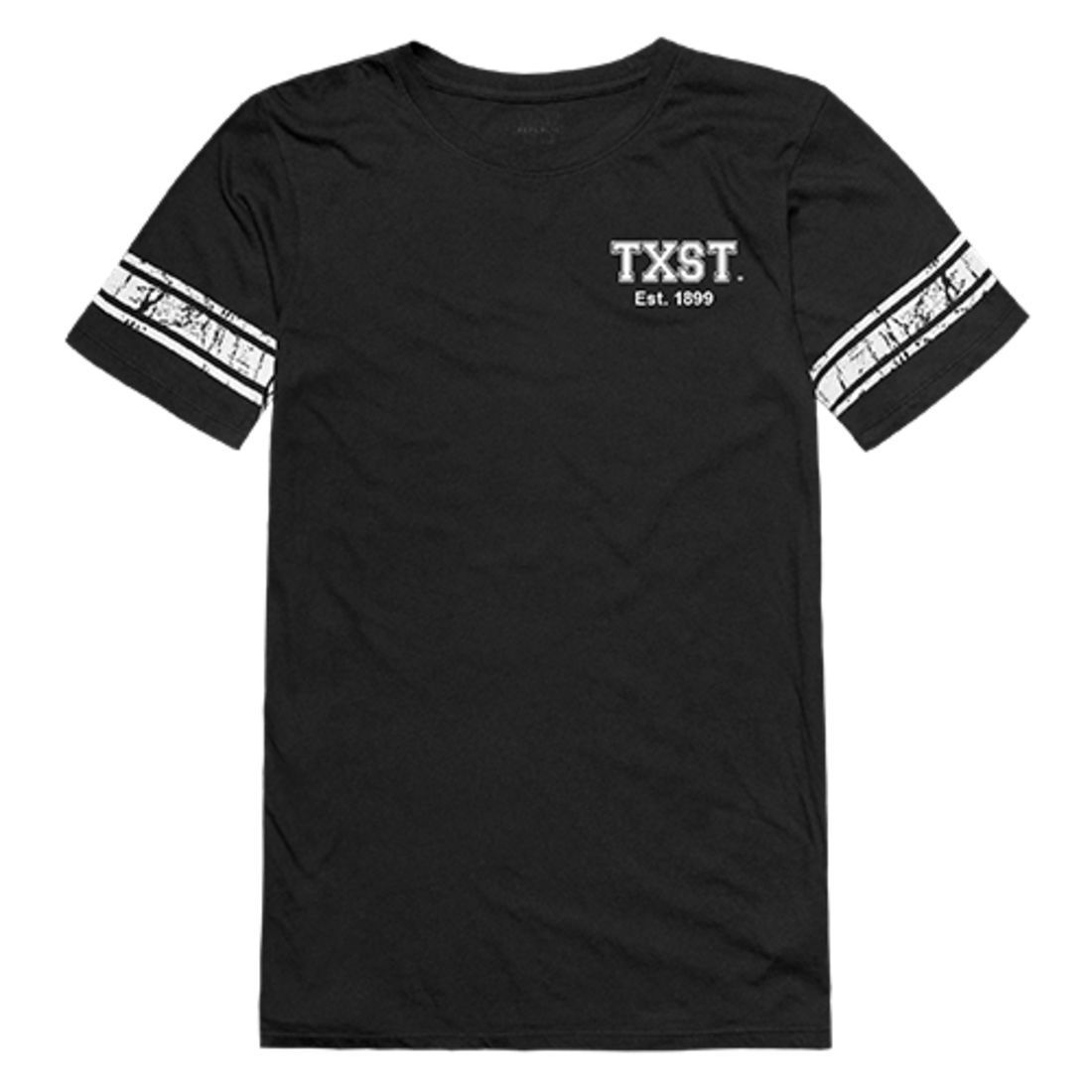 Texas State University Boko the Bobcat Womens Practice Tee T-Shirt Black-Campus-Wardrobe