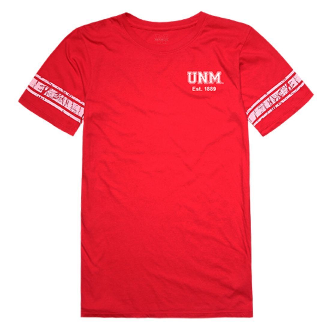 UNM University of New Mexico Lobo Louie Womens Practice Tee T-Shirt Red-Campus-Wardrobe