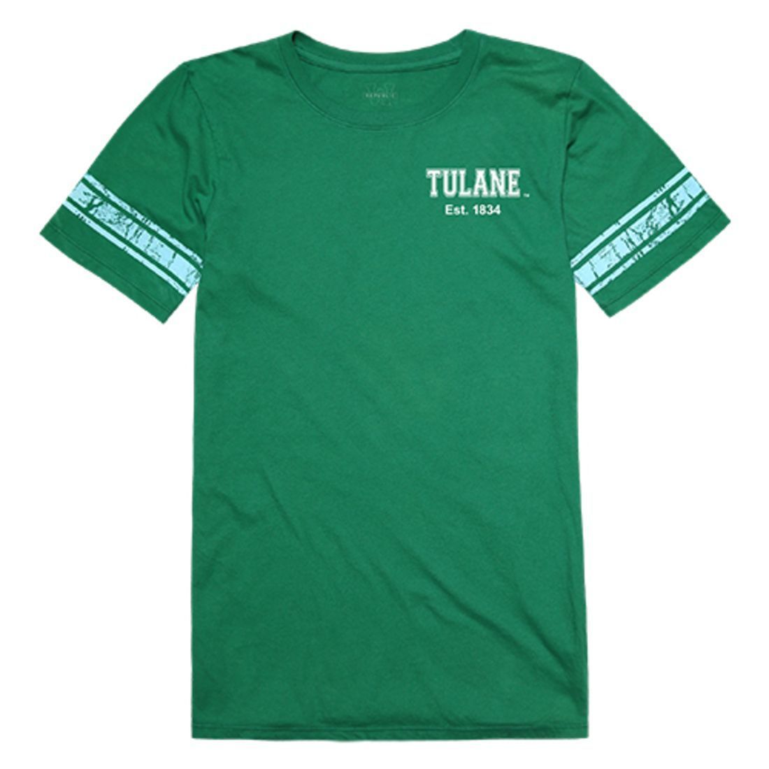 Tulane University Green Wave Womens Practice Tee T-Shirt Kelly-Campus-Wardrobe
