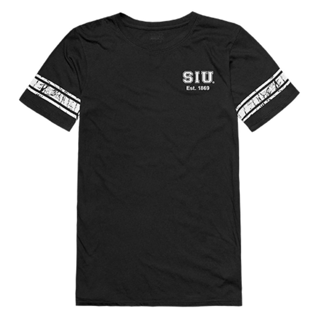 SIU Southern Illinois University Salukis Womens Practice Tee T-Shirt Black-Campus-Wardrobe