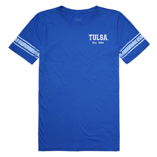 University of Tulsa Golden Hurricane Womens Practice Tee T-Shirt Royal-Campus-Wardrobe