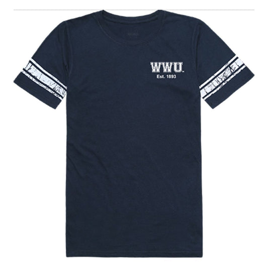 Western Washington University WWU Vikings Women Practice Tee T-Shirt Navy-Campus-Wardrobe