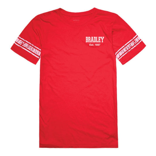 Bradley University Braves Womens Practice T-Shirt Red-Campus-Wardrobe