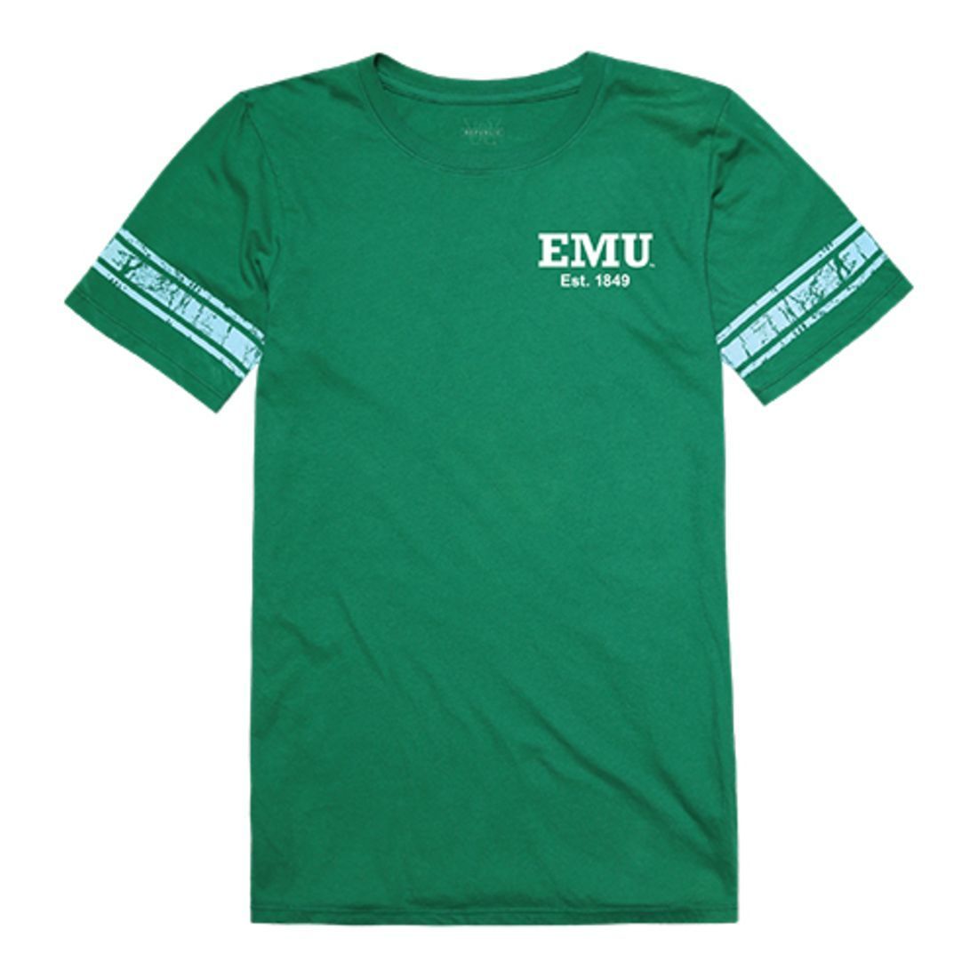 EMU Eastern Michigan University Eagles Womens Practice T-Shirt Kelly Green-Campus-Wardrobe