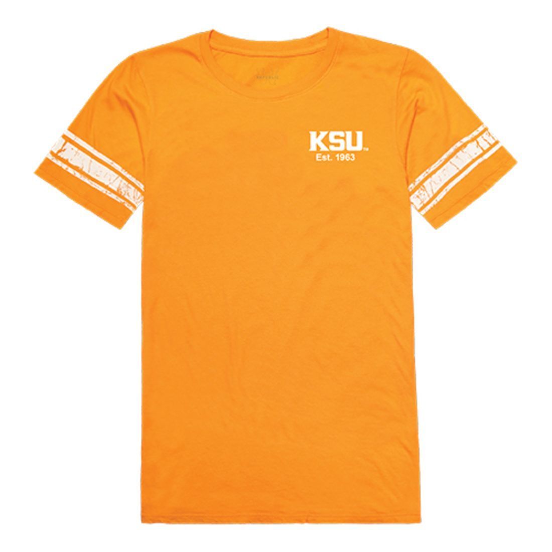 KSU Kennesaw State University Owls Womens Practice T-Shirt Gold-Campus-Wardrobe