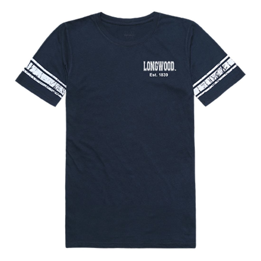 Longwood University Lancers Womens Practice T-Shirt Navy-Campus-Wardrobe