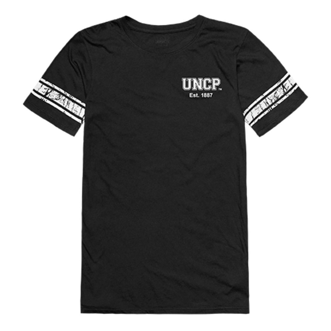 UNCP University of North Carolina at Pembroke Braves Womens Practice T-Shirt Black-Campus-Wardrobe