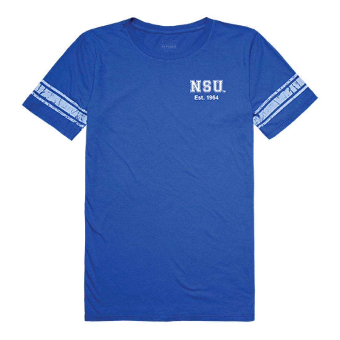 NSU Nova Southeastern University Sharks Womens Practice T-Shirt Royal-Campus-Wardrobe