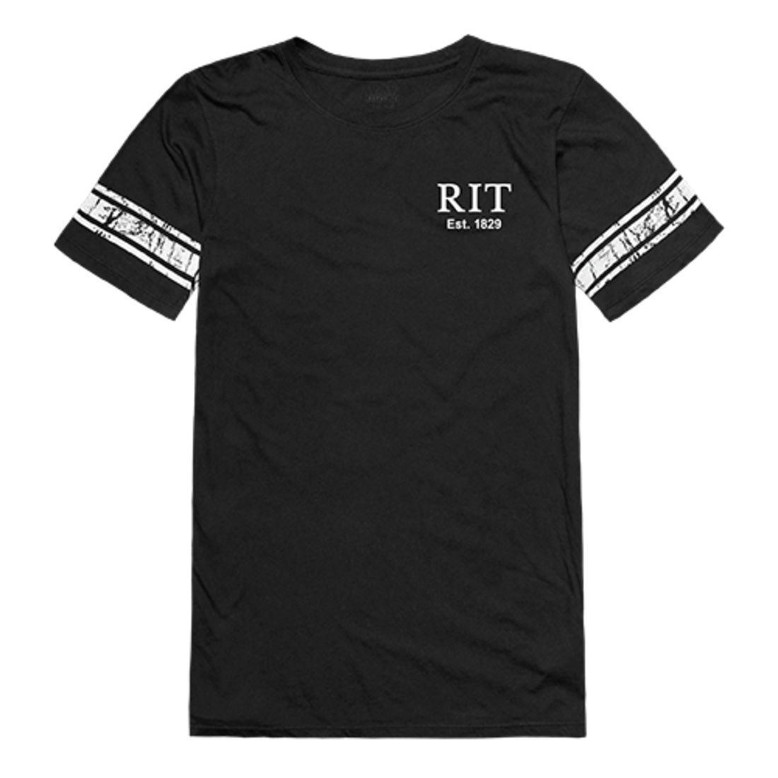 RIT Rochester Institute of Technology Tigers Womens Practice T-Shirt Black-Campus-Wardrobe