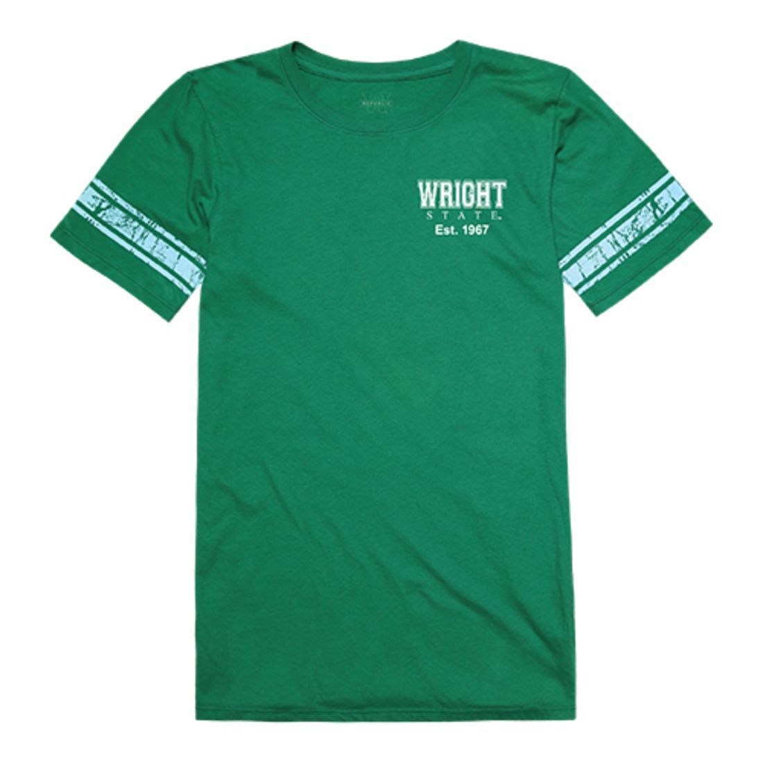 Wright State University Raiders Womens Practice T-Shirt Kelly Green-Campus-Wardrobe