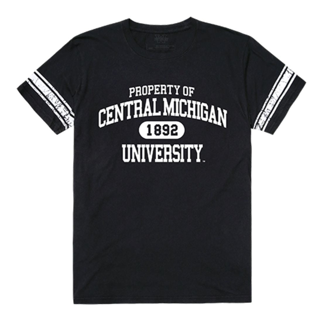 CMU Central Michigan University Chippewas Property T-Shirt Black-Campus-Wardrobe