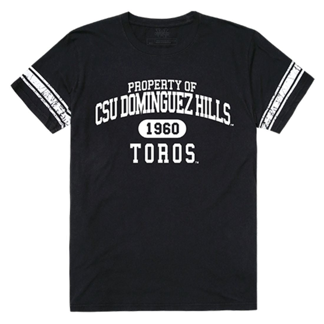 CSUDH California State University Dominguez Hills Toros Property T-Shirt Black-Campus-Wardrobe