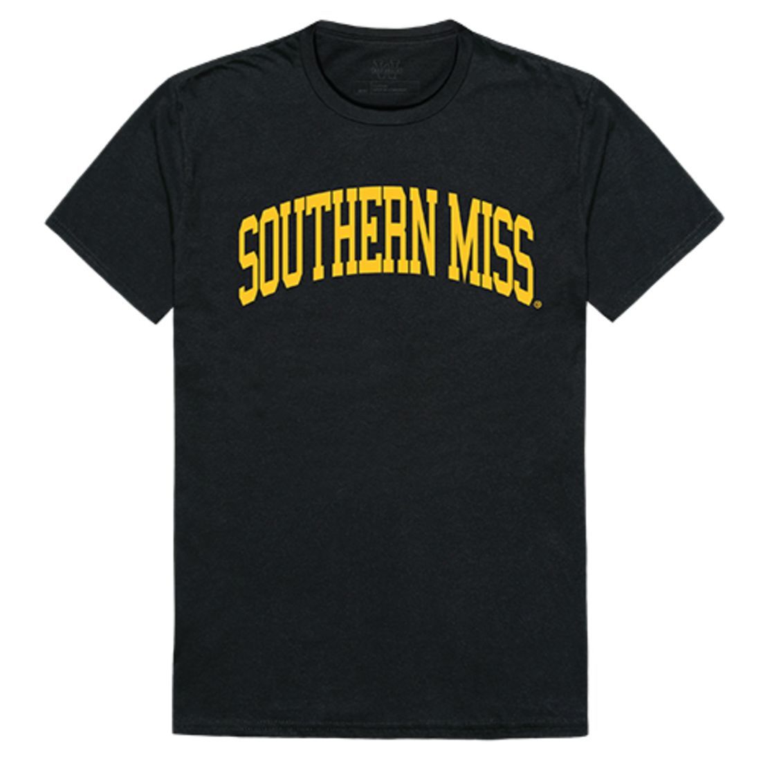 USM University of Southern Mississippi Golden Eagles College T-Shirt Black-Campus-Wardrobe