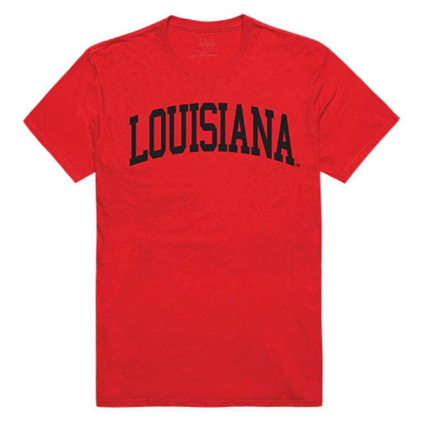 W Republic UL University of Louisiana at Lafayette Ragin Cajuns Mens Script Hoodie Sweatshirt Black, Red / X-Large