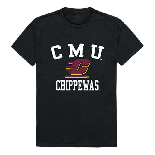 CMU Central Michigan University Chippewas Arch T-Shirt Black-Campus-Wardrobe