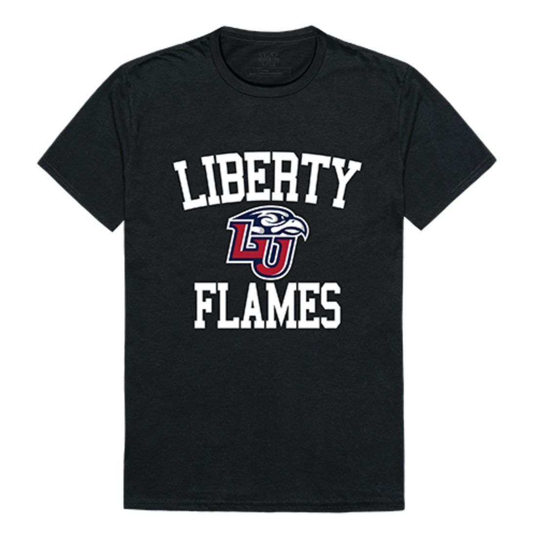 Liberty University Flames Arch T-Shirt Black-Campus-Wardrobe