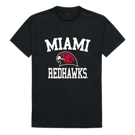 Miami University RedHawks Arch T-Shirt Black-Campus-Wardrobe