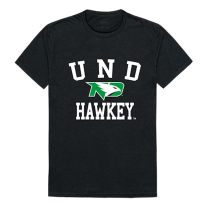 UND University of North Dakota Fighting Hawks Arch T-Shirt Black-Campus-Wardrobe