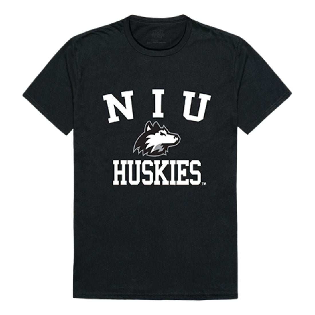 NIU Northern Illinois University Huskies Arch T-Shirt Black-Campus-Wardrobe