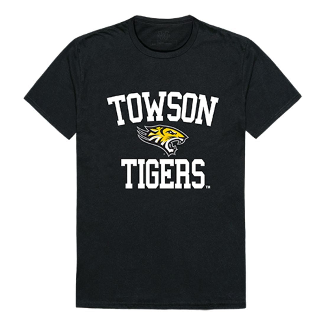 Towson University TU Tigers Arch T-Shirt Black-Campus-Wardrobe