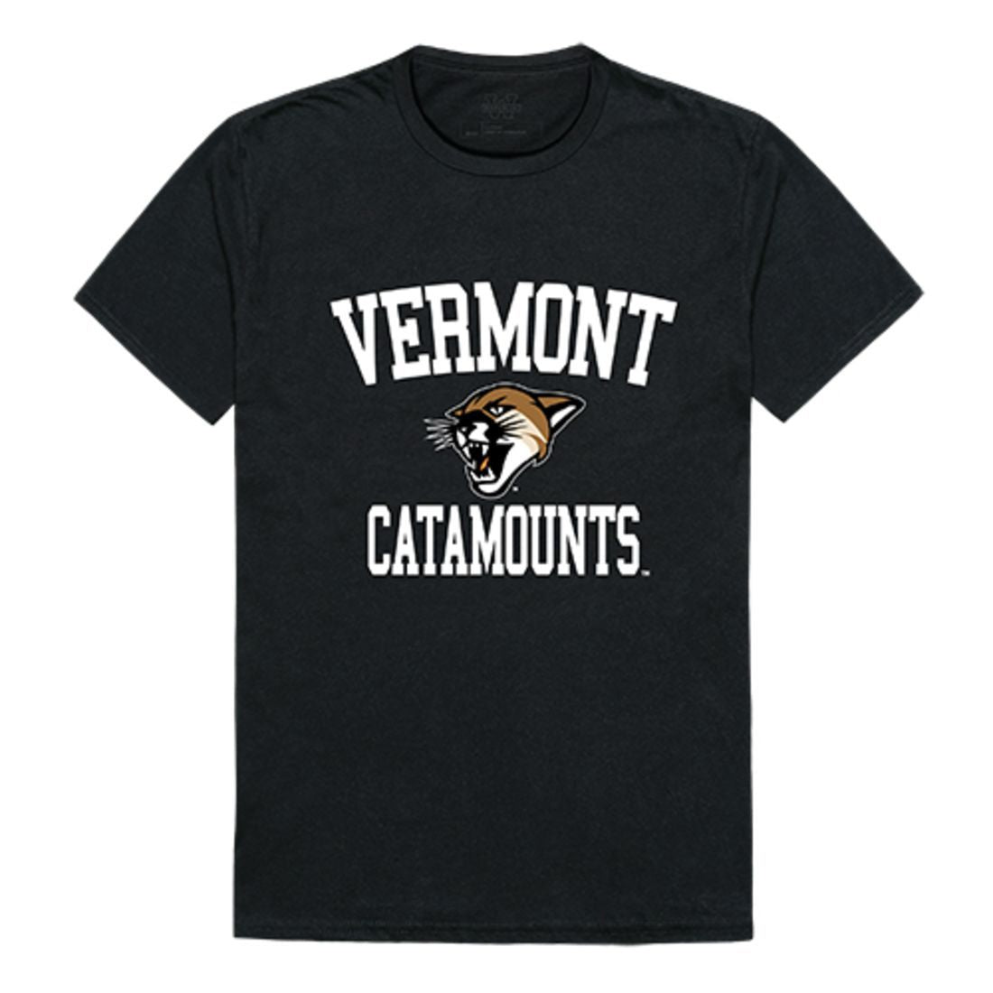 University of Vermont UVM Catamounts Arch T-Shirt Black-Campus-Wardrobe