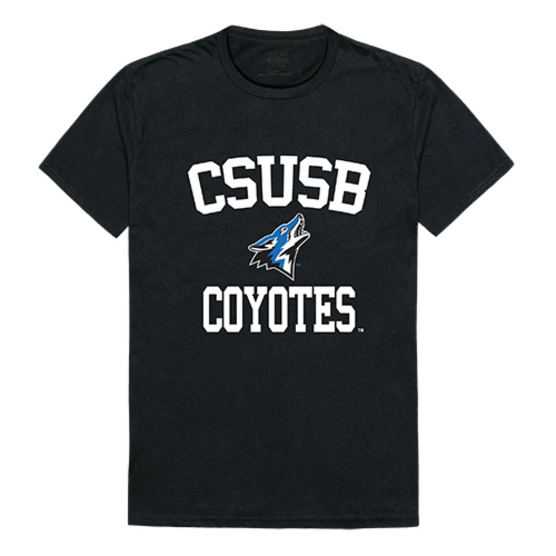 CSUSB Cal State University San Bernardino Coyotes Arch T-Shirt Black-Campus-Wardrobe