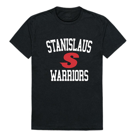 Cal State University Stanislaus Warriors Arch T-Shirt Black-Campus-Wardrobe