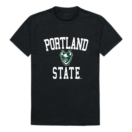PSU Portland State University Vikings Arch T-Shirt Black-Campus-Wardrobe