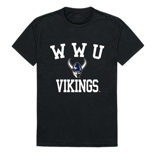 Western Washington University WWU Vikings Arch T-Shirt Black-Campus-Wardrobe
