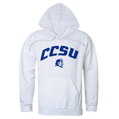 Central Connecticut State University Blue Devils Campus Hoodie Sweatshirt White-Campus-Wardrobe