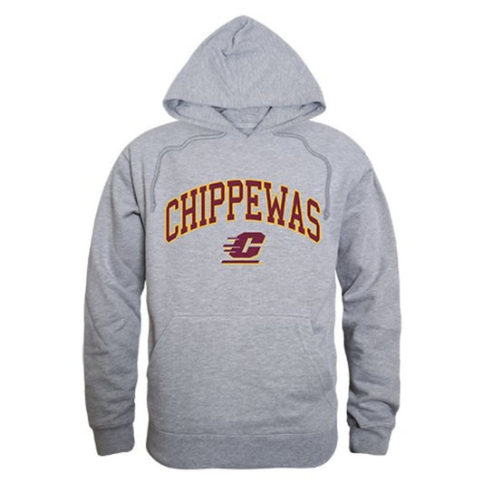 CMU Central Michigan University Chippewas Campus Hoodie Sweatshirt Heather Grey-Campus-Wardrobe