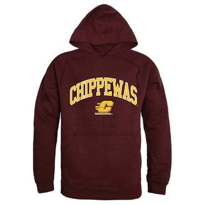 CMU Central Michigan University Chippewas Campus Hoodie Sweatshirt Maroon-Campus-Wardrobe