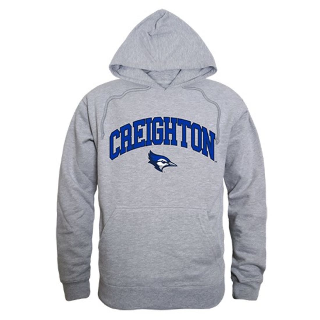 Creighton University Bluejays Campus Hoodie Sweatshirt Heather Grey-Campus-Wardrobe