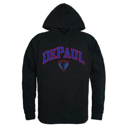 DePaul University Blue Demons Campus Hoodie Sweatshirt Black-Campus-Wardrobe