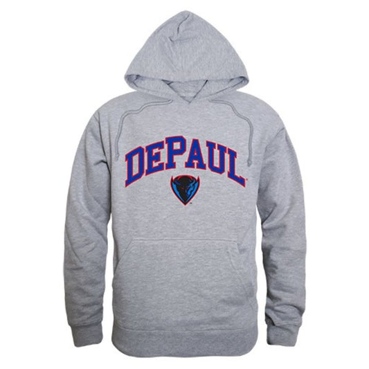 DePaul University Blue Demons Campus Hoodie Sweatshirt Heather Grey-Campus-Wardrobe