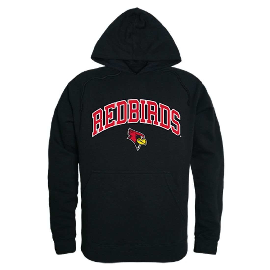 Illinois State University Redbirds Campus Hoodie Sweatshirt Black-Campus-Wardrobe