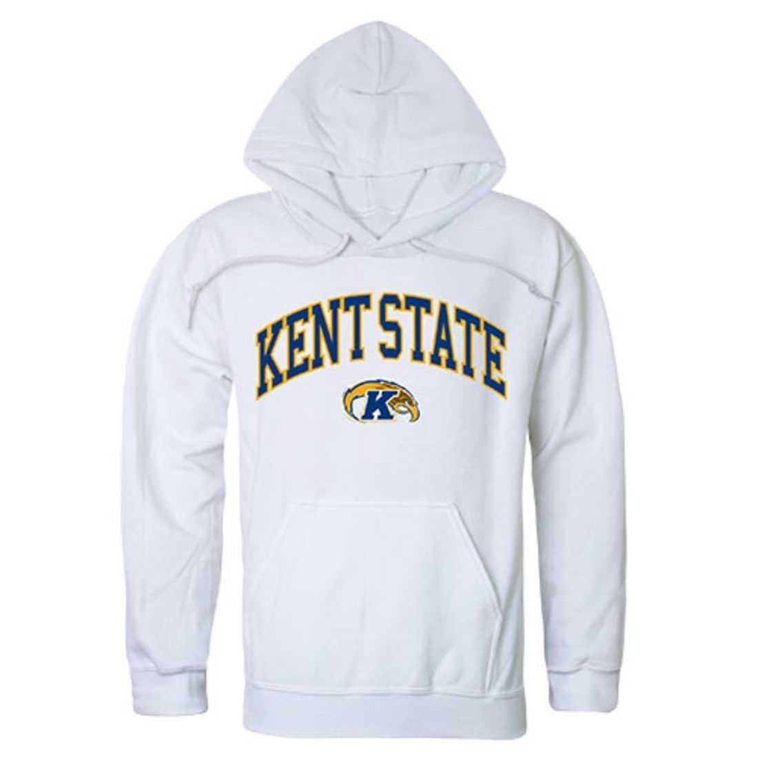 Kent State University The Golden Eagles Campus Hoodie Sweatshirt White-Campus-Wardrobe