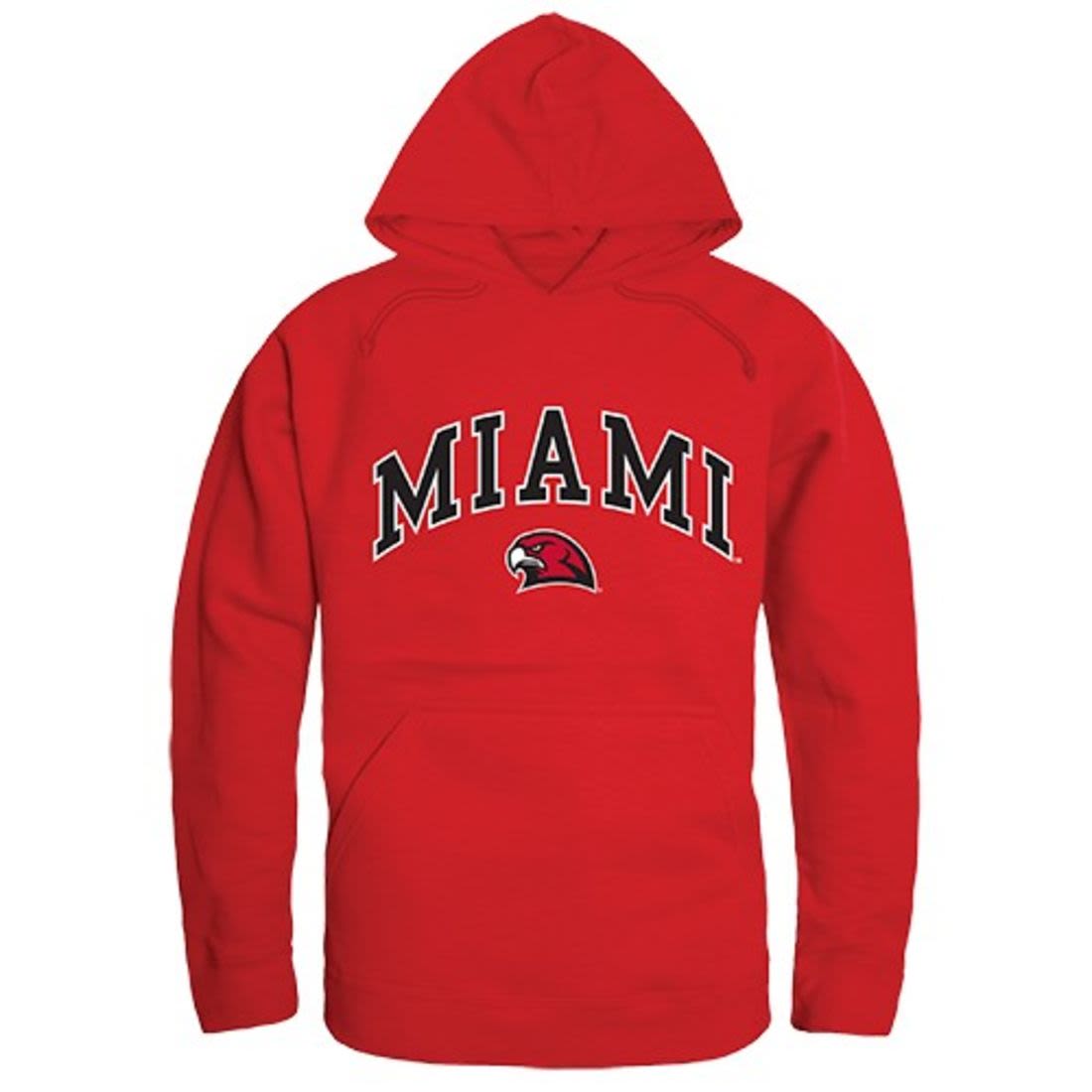Miami University RedHawks Campus Hoodie Sweatshirt Red-Campus-Wardrobe