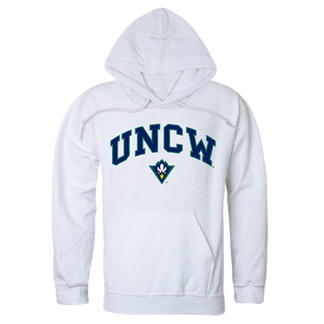 University of North Carolina at Wilmington Seahawks Campus Hoodie Sweatshirt White-Campus-Wardrobe
