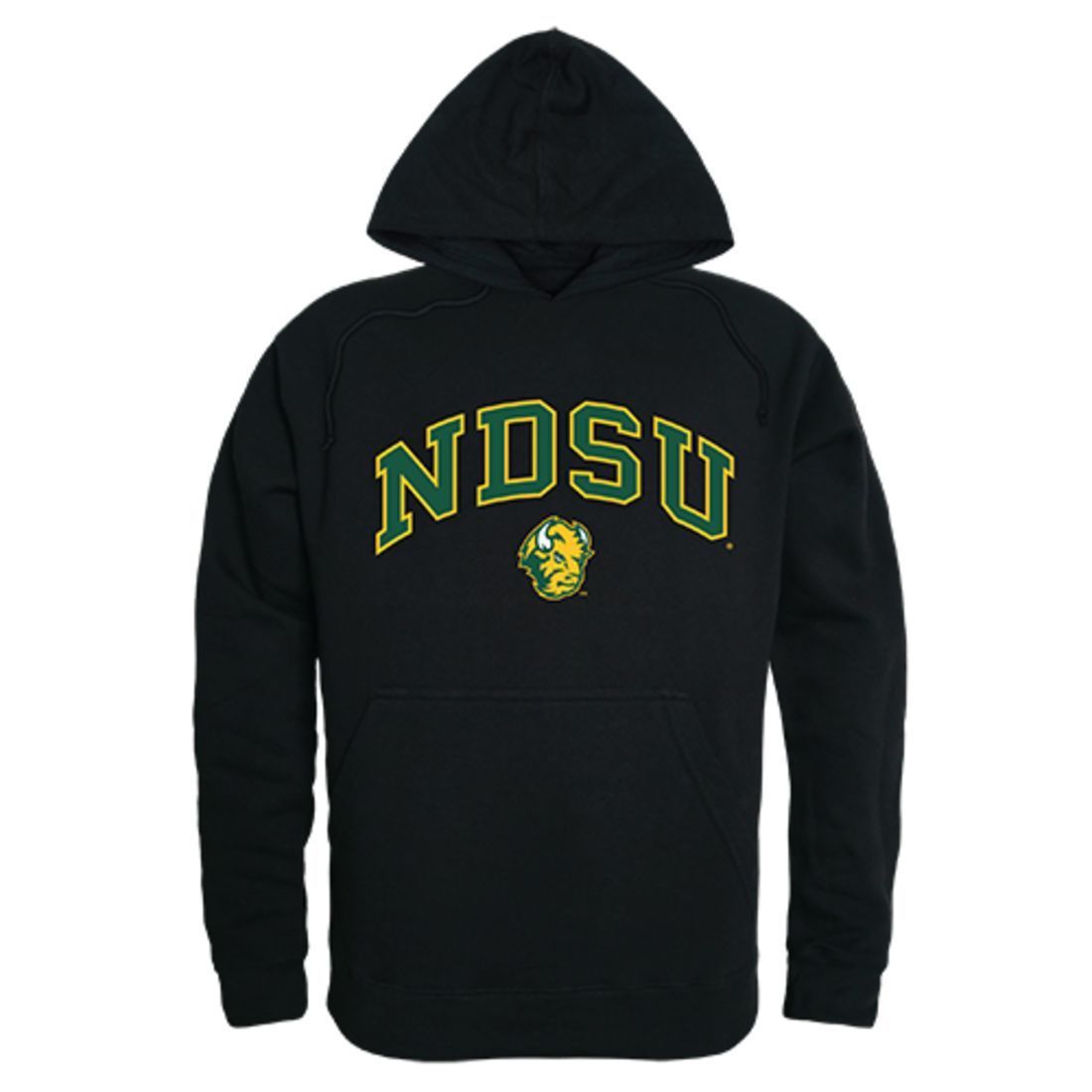 North Dakota State University Bison Thundering Herd Campus Hoodie Sweatshirt Black-Campus-Wardrobe