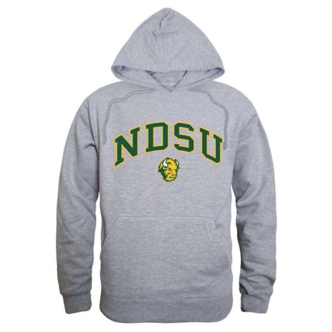 North Dakota State University Bison Thundering Herd Campus Hoodie Sweatshirt Heather Grey-Campus-Wardrobe