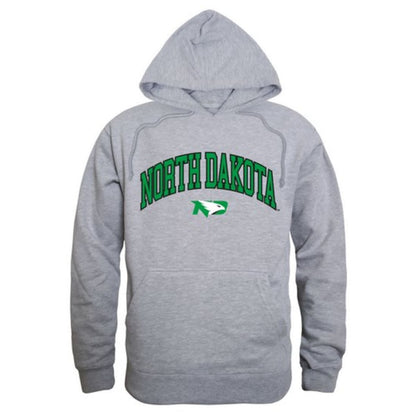University of North Dakota Fighting Sioux Campus Hoodie Sweatshirt Heather Grey-Campus-Wardrobe