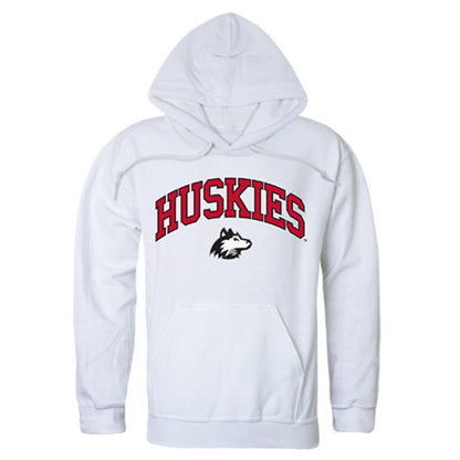 NIU Northern Illinois University Huskies Campus Hoodie Sweatshirt White-Campus-Wardrobe