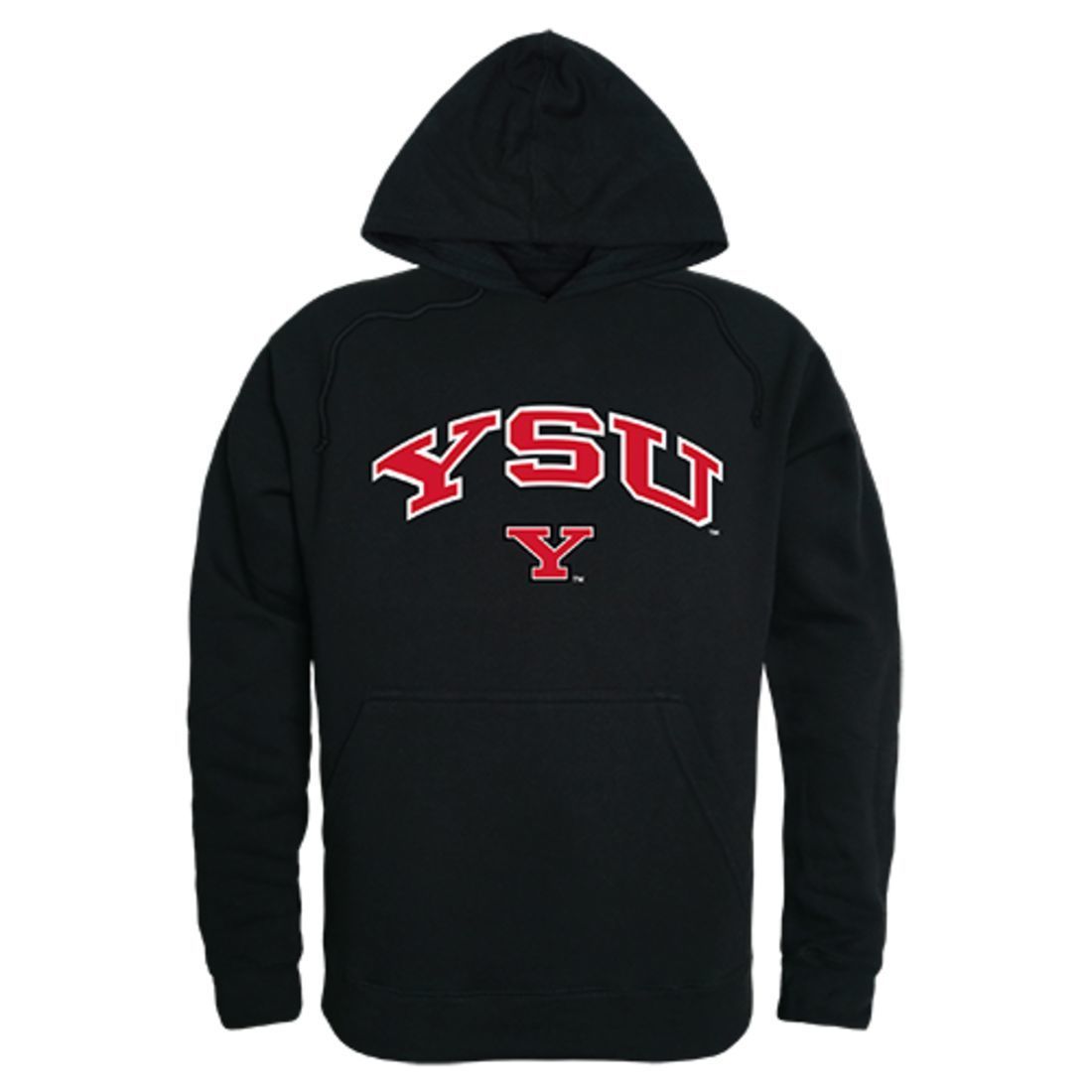 Youngstown State University Penguins Campus Hoodie Sweatshirt Black-Campus-Wardrobe